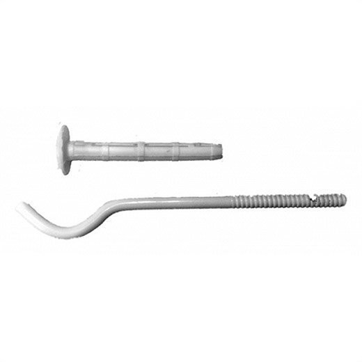 Фото Кронштейн для радиатора с дюбелем d10*200мм белый mp-у