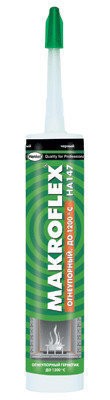 Фото Герметик огнеупорный силикатный макрофлекс иа147 300мл черный 550605