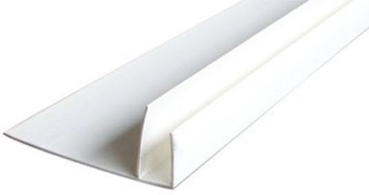 Фото Профиль f-образный 55мм 3,0м белый /д/