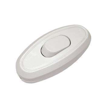 Фото Выключатель на шнур для бра 6а белый, универсал а106