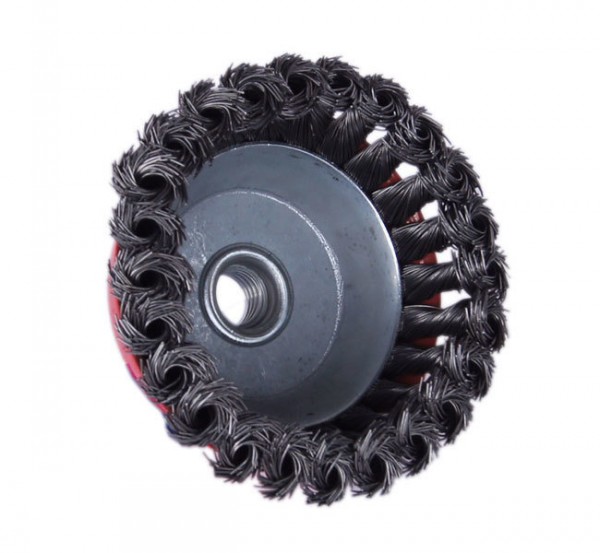 Фото Щетка для мшу чашка 100мм витая стальн. пров. santool 060705-014-100