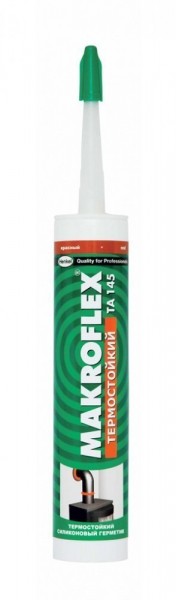 Фото Герметик силиконовый макрофлекс ta145 теплостойкий красный 148007
