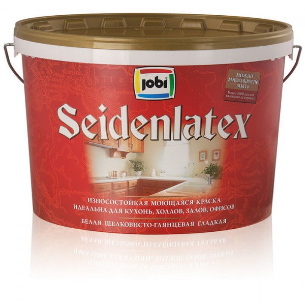 Фото Краска jobi t8 2,5л seidenlatex латексная п/глянцевая 11908