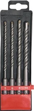 Фото Набор буров sds+ по бетону 4шт 5-6-8-10х160мм в пласт. коробке matrix 71094