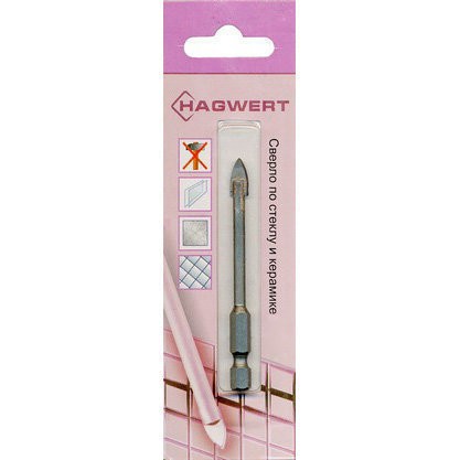 Фото Сверло по керамической плитке и стеклу 10*120мм hagwert 576010