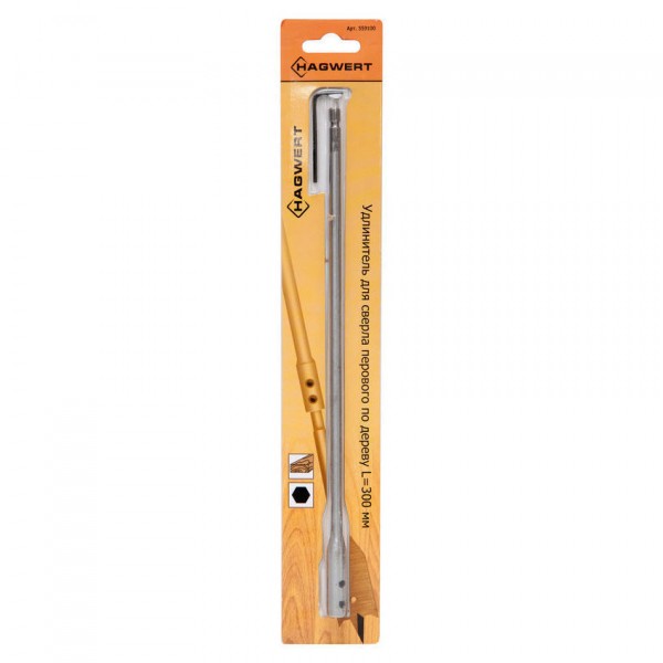 Фото Удлинитель для перового сверла 300мм hagwert 559100