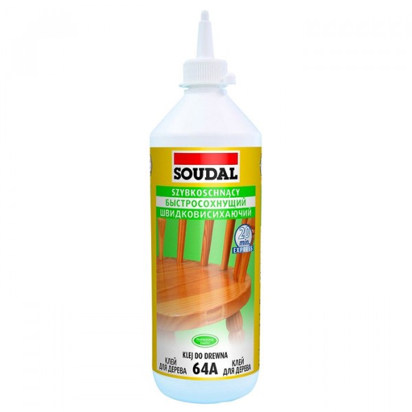 Фото Клей soudal №64а для дерева быстросохнущий d2 250гр