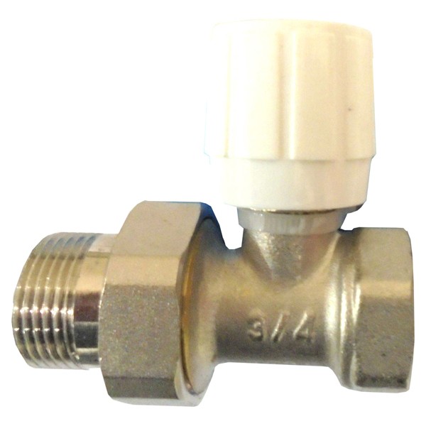 Фото Кран для радиатора прямой 3/4/шк/