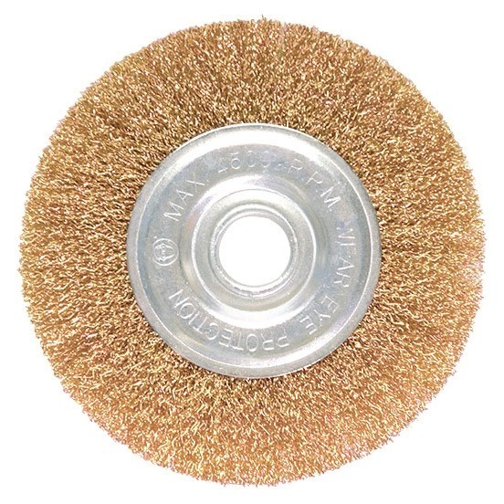 Фото Щетка для дрели плоская 100мм стальная проволока матriх 74450