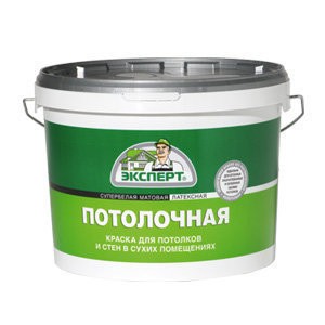 Фото Краска для потолков  эксперт супербелая 3кг