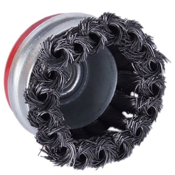 Фото Щетка для мшу чашка 100мм обод витая стальн. пров. santool 060704-014-100