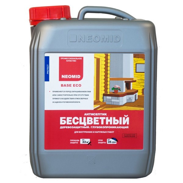 Фото Антисептик универсальный бесцветный 10л neomid base eco