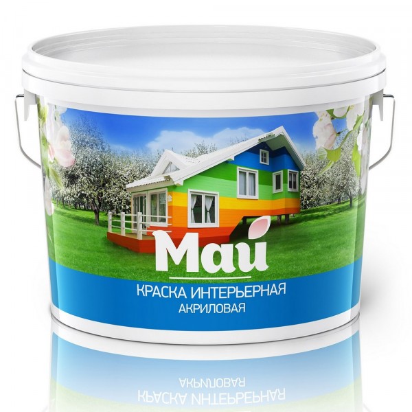Фото Краска май интерьерная, ведро 13 кг
