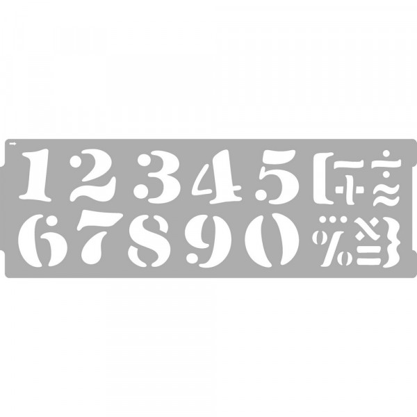 Фото Трафарет цифры арабские и римские из 2-х бордюров цифры арабские и римские.20651