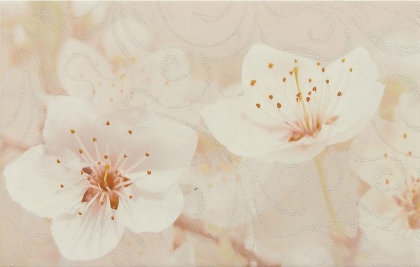 Фото Декор сакура 03 коричневый 25*40