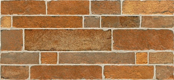 Фото Плитка настенная brick красно-коричневый 50*23 235050022 /62,10/