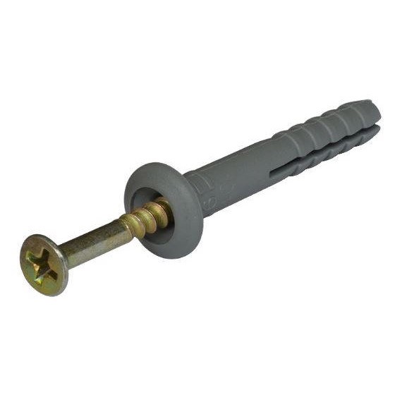 Фото Дюбель-гвоздь 6х40 гриб. манжета (полипропилен)  (500 шт)