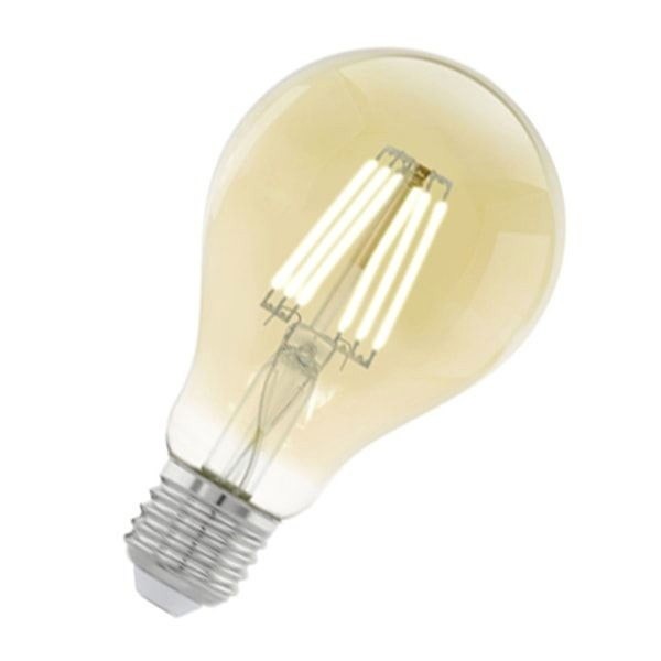 Фото Лампа декоративная светодиодная филаментная a75 (янтарь), 4w (e27), 2200k, 320lm