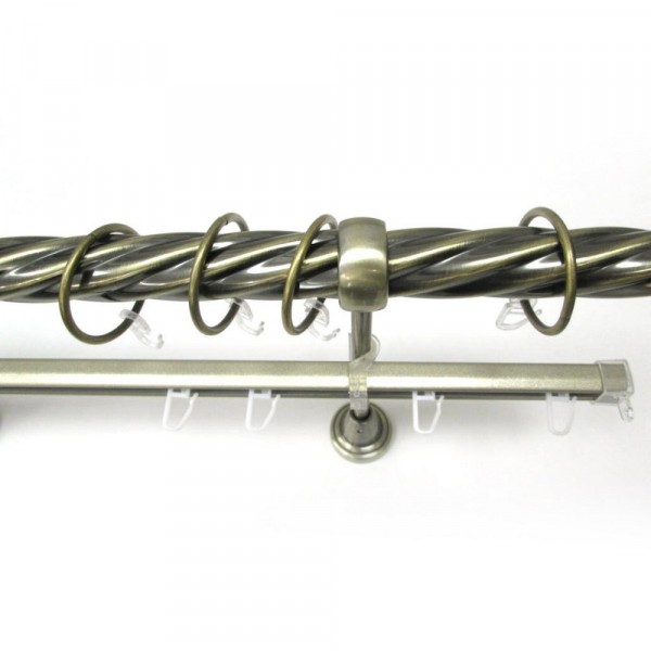 Фото Карниз металлический д25 см-2408/1ш 160см