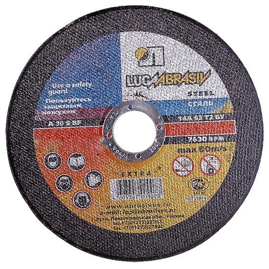 Фото Диск отрезной по металлу 180*2,5*22 (луга)