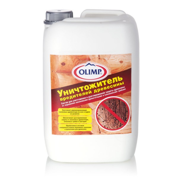 Фото Уничтожитель вредителей древесины олимп 5л
