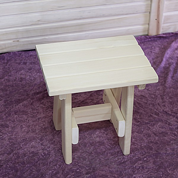 Фото Табурет 450*315*440 банный /осина/