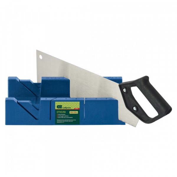 Фото Стусло пластмассовое с пилой 450мм , 4 угла запила сибртех 22538