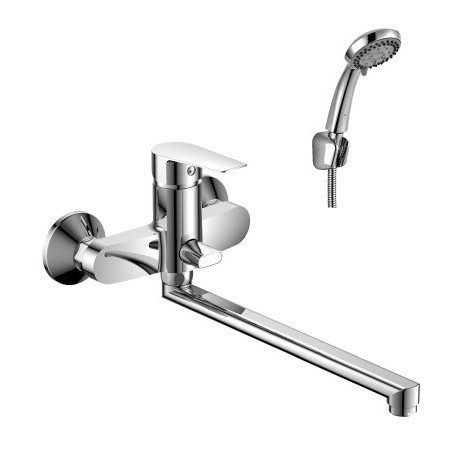 Фото Смеситель для ванны rossinka s35-33 излив 350мм