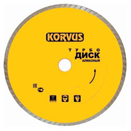 Фото Диск алмазный 115мм*2,1*22мм турбо korvus 2208200