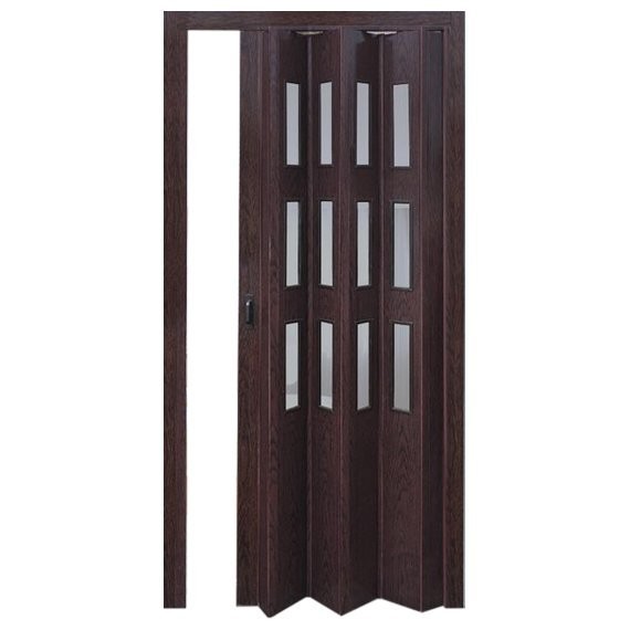 Фото Дверь раздвижная фаворит венге декор вставка