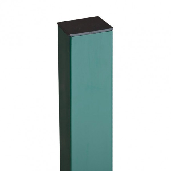 Фото Столб профильный, цвет зеленый, сечение 40 х 40 мм, высота 2,4 м