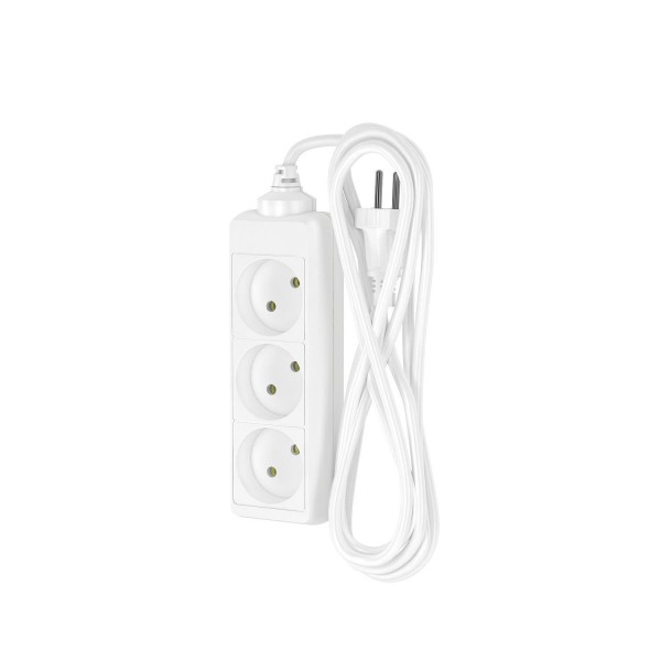 Фото Удлинитель сетевой фотон 10-33, 3м, 3 розетки, 10а, белый