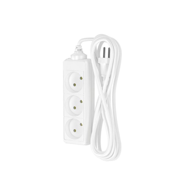 Фото Удлинитель сетевой  фотон 10-53, 5м, 3 розетки, 10а, белый