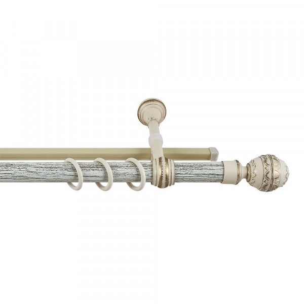 Фото Карниз валанс + u-шина чайное золото/патина 3,0м