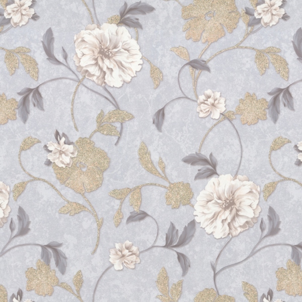 Фото Обои 9112-11 monte solaro corsica флизелин 1.06x10,05м флористика серый