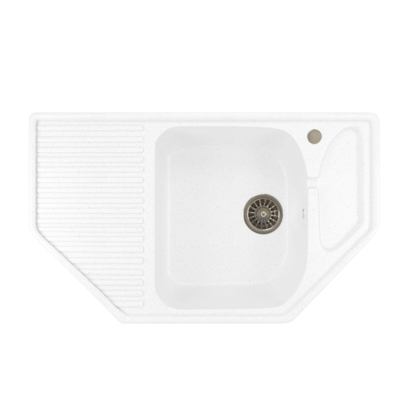 Фото Мойка кухонная искуственный мрамор mixline 78х49 532405