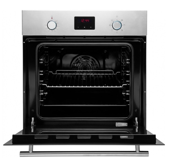 шкаф духовой нерж сталь ore vb60s 60 см 7 функций конвекция утапливаемые ручки