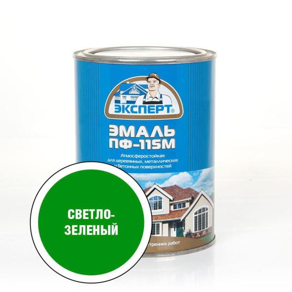 Фото Эмаль пф-115м эксперт 0,8кг св.зеленая