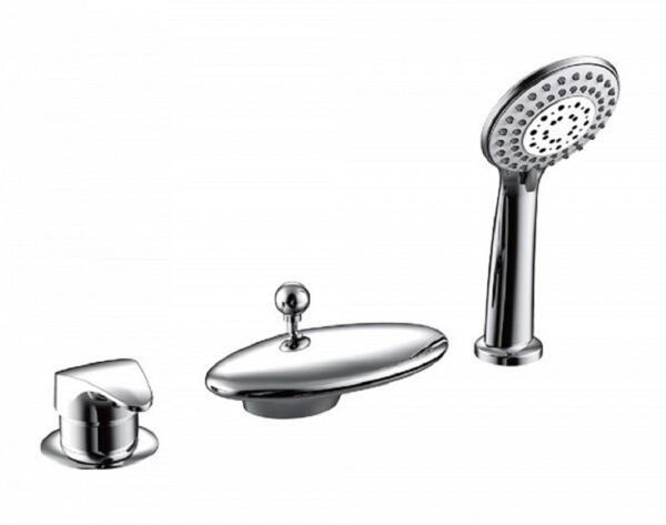 Фото Смеситель для ванны на 3 отверстия bravat niagara f5140197cp-rus