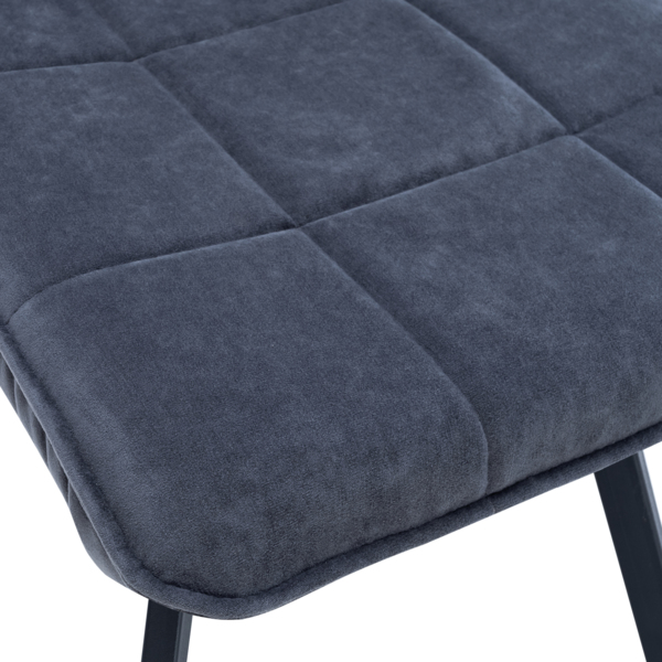 Фото Стул leset норман, металл черный, ткань графитовый