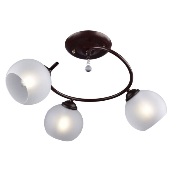 Фото Люстра потолочная россвет рс21102 brn/3c е27 3x60вт ip20