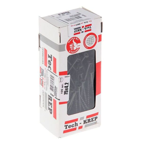 Фото Саморез шсгд 4,2х75 (100 шт) - коробка с ок. tech-krep 102127