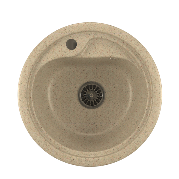 Фото Мойка кухонная искуственный мрамор mixline 44х44 525064