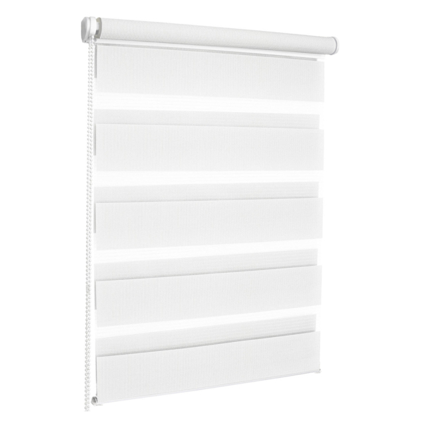 Фото Штора рулонная мини день-ночь 80х170см белый 400501080