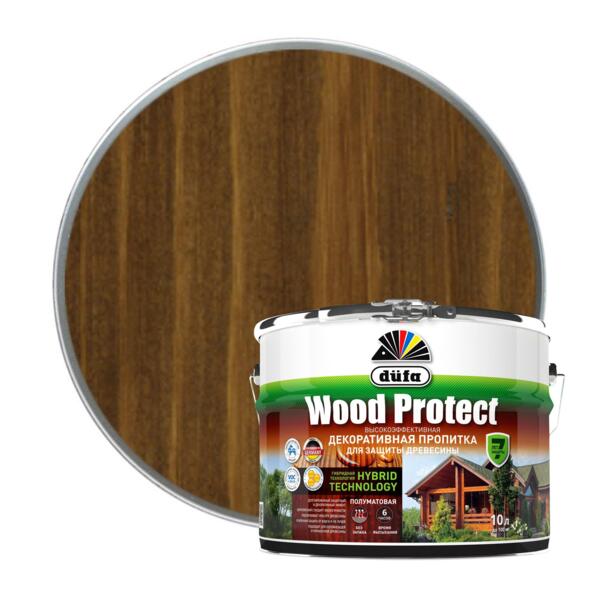 Фото Антисептик dufa wood protect орех 10л