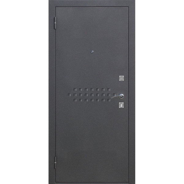 Фото Дверь входная dominanta муар ясень серый эмаль 2050х960 левая