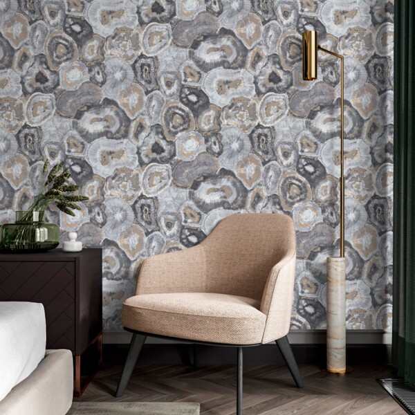 Фото Обои 7146-22 euro decor moon флизелин 1.06x10,05м узор многоцветный