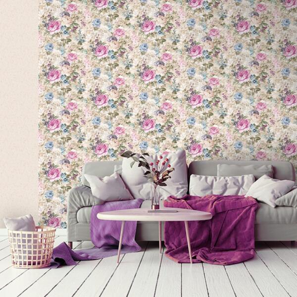 Фото Обои д719-02 соф белль бумага 0,53*10,05м флористика многоцветный