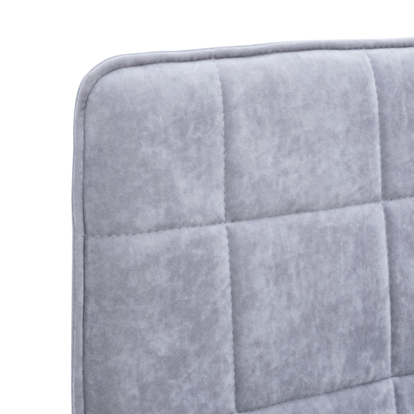 Фото Стул leset норман, металл черный, ткань серый