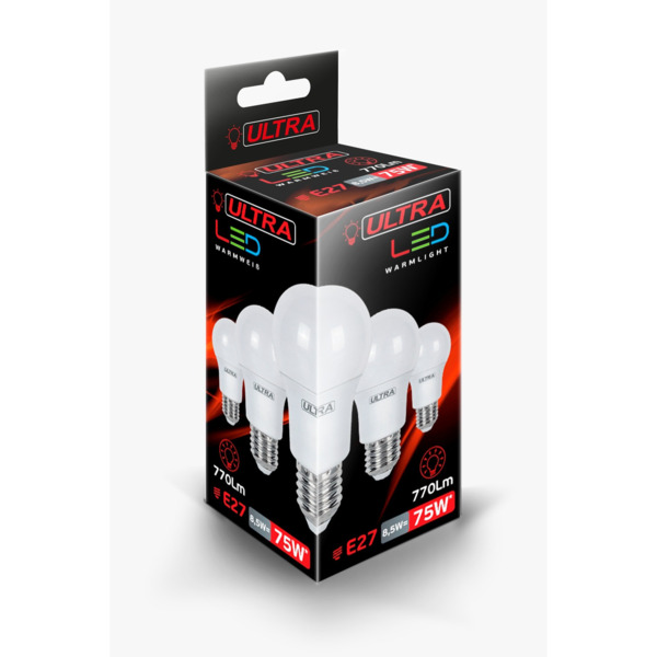Фото Лампа светодиодная ultra е27 груша 8.5вт 3000к 5055268047965